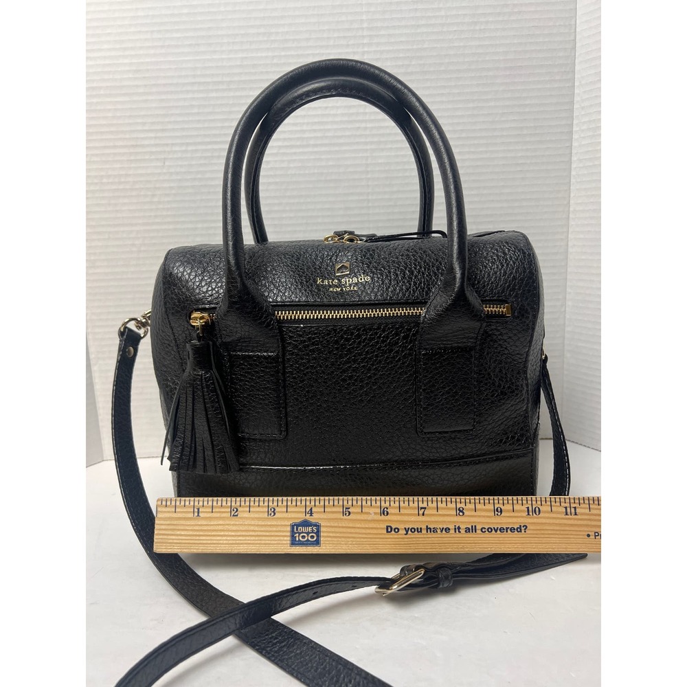 Sale!! KATE SPADE Southpoint Avenue Alessa
Black Pebbled Leather Satchel Bag - Picture 4 of 14